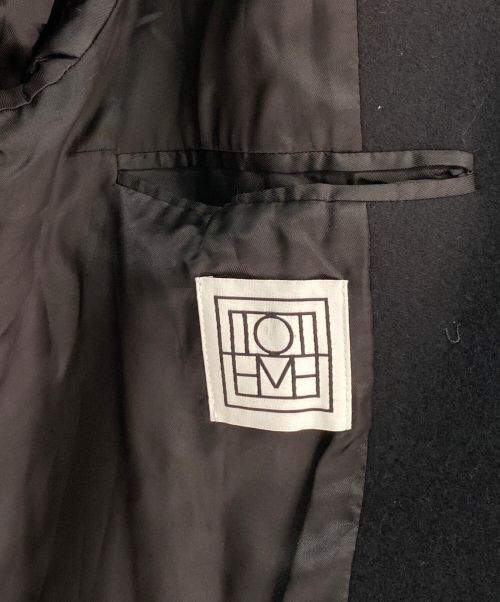 toteme（トーテム）toteme (トーテム) メルトンウールPコート ブラック サイズ:36の古着・服飾アイテム