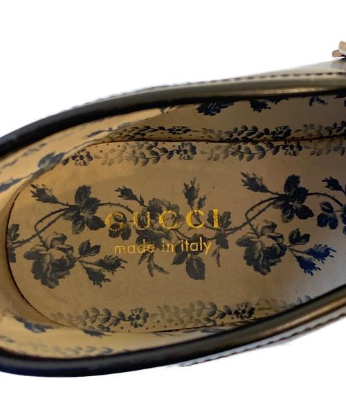 GUCCI（グッチ）GUCCI (グッチ) LEATHER HORSEBIT LOAFER ブラック サイズ:9 1/2の古着・服飾アイテム
