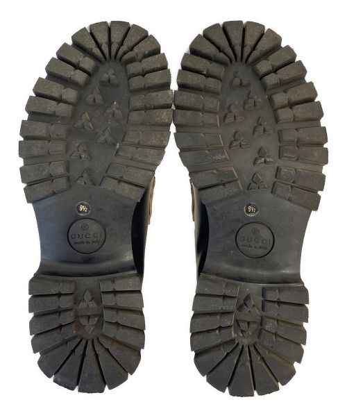 GUCCI（グッチ）GUCCI (グッチ) LEATHER HORSEBIT LOAFER ブラック サイズ:9 1/2の古着・服飾アイテム
