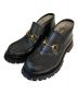 GUCCI（グッチ）の古着「LEATHER HORSEBIT LOAFER」｜ブラック