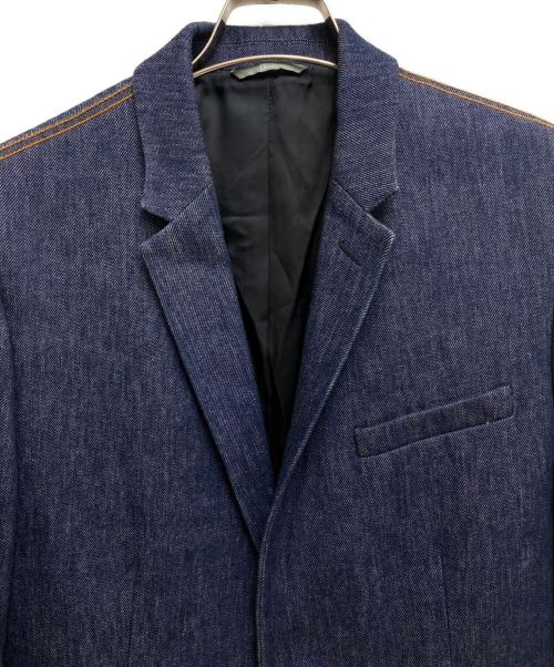 DIOR HOMME（ディオール オム）DIOR HOMME (ディオール オム) デニムテーラードジャケット インディゴ サイズ:48の古着・服飾アイテム