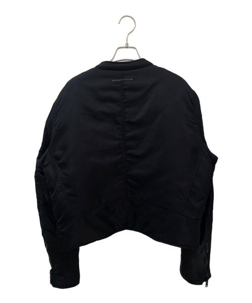 MM6 Maison Margiela（エムエムシックスメゾンマルジェラ）MM6 Maison Margiela (エムエムシックス メゾンマルジェラ) 八の字パデッドライダース ブラック サイズ:48の古着・服飾アイテム