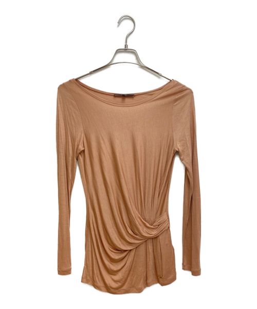 GUCCI（グッチ）GUCCI (グッチ) ドレープカットソー ブラウン サイズ:Sの古着・服飾アイテム