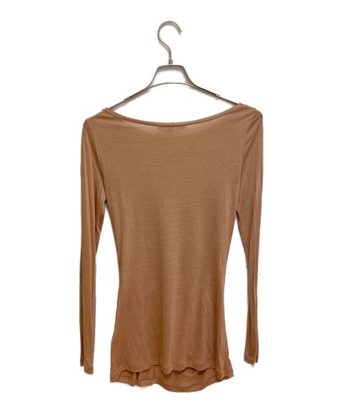 GUCCI（グッチ）GUCCI (グッチ) ドレープカットソー ブラウン サイズ:Sの古着・服飾アイテム
