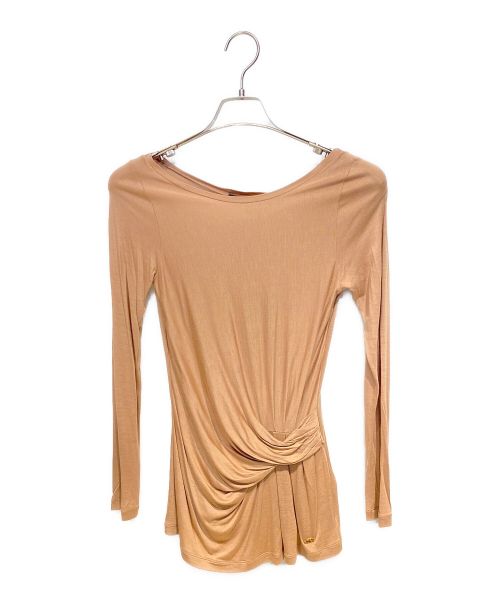 GUCCI（グッチ）GUCCI (グッチ) ドレープカットソー ブラウン サイズ:XSの古着・服飾アイテム