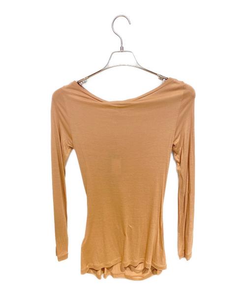 GUCCI（グッチ）GUCCI (グッチ) ドレープカットソー ブラウン サイズ:XSの古着・服飾アイテム