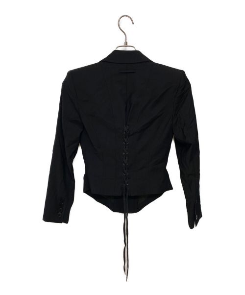 Jean Paul GAULTIER（ジャンポールゴルチェ）Jean Paul GAULTIER (ジャンポールゴルチエ) バックレーステーラードジャケット ブラック サイズ:38の古着・服飾アイテム