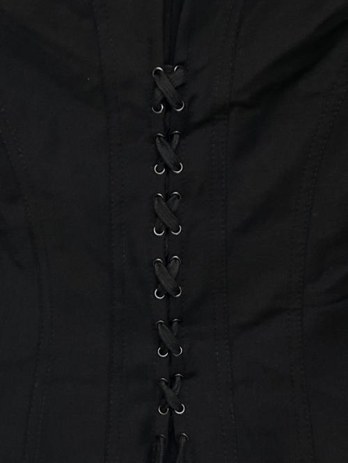 Jean Paul GAULTIER（ジャンポールゴルチェ）Jean Paul GAULTIER (ジャンポールゴルチエ) バックレーステーラードジャケット ブラック サイズ:38の古着・服飾アイテム
