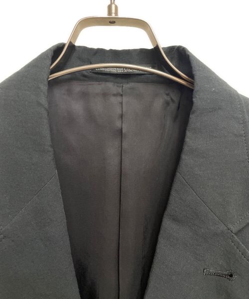 Yohji Yamamoto pour homme（ヨウジヤマモト プールオム）Yohji Yamamoto pour homme (ヨウジヤマモト プールオム) 22SS 右前耳使い箱ポケジャケット ブラック×アイボリー サイズ:3の古着・服飾アイテム