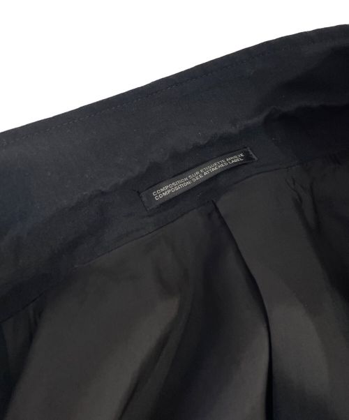 Yohji Yamamoto pour homme（ヨウジヤマモト プールオム）Yohji Yamamoto pour homme (ヨウジヤマモト プールオム) 22SS 右前耳使い箱ポケジャケット ブラック×アイボリー サイズ:3の古着・服飾アイテム