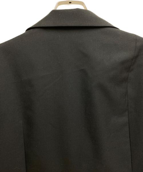 GROUND Y（グラウンドワイ）GROUND Y (グラウンドワイ) 23AW T/W GABARDINE ASYMMETRY JACKET ブラック サイズ:3の古着・服飾アイテム