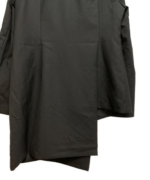 GROUND Y（グラウンドワイ）GROUND Y (グラウンドワイ) 23AW T/W GABARDINE ASYMMETRY JACKET ブラック サイズ:3の古着・服飾アイテム