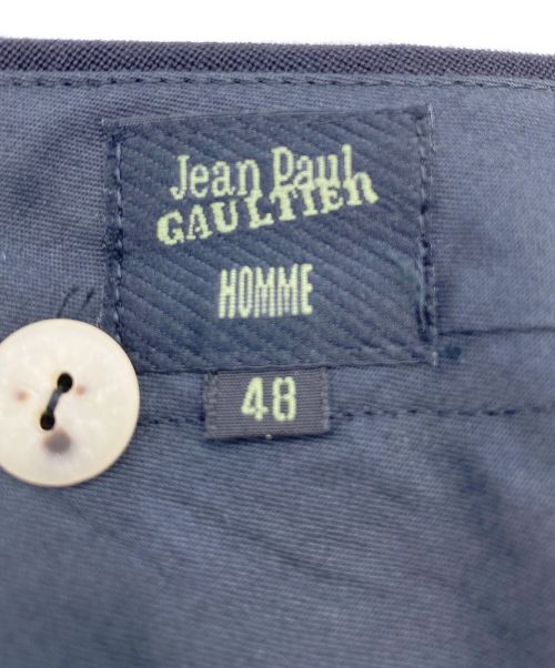 Jean Paul GAULTIER（ジャンポールゴルチェ）Jean Paul GAULTIER (ジャンポールゴルチエ) サスペンダーサイドラインパンツ ブラック サイズ:48の古着・服飾アイテム