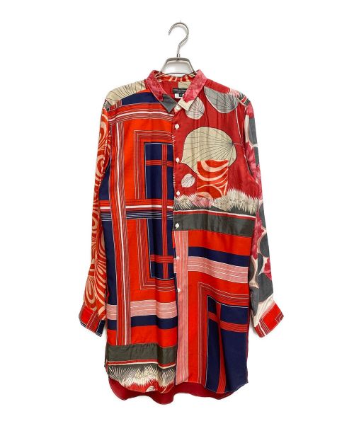 COMME des GARCONS HOMME PLUS（コムデギャルソンオムプリュス）COMME des GARCONS HOMME PLUS (コムデギャルソンオムプリュス) 11aw デカダンス期 シルクスカーフロングシャツ/Archive マルチカラー サイズ:Sの古着・服飾アイテム
