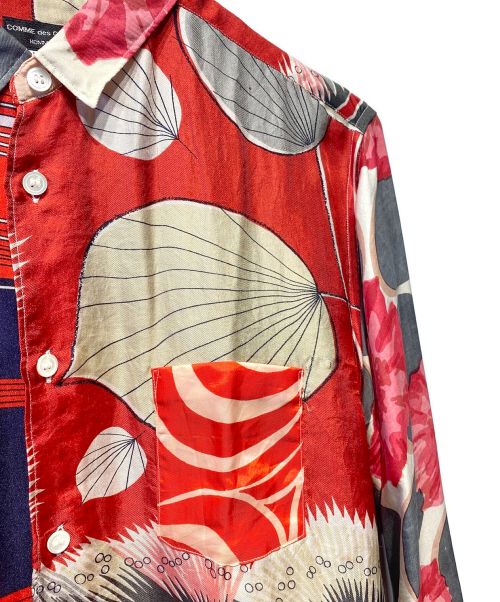 COMME des GARCONS HOMME PLUS（コムデギャルソンオムプリュス）COMME des GARCONS HOMME PLUS (コムデギャルソンオムプリュス) 11aw デカダンス期 シルクスカーフロングシャツ/Archive マルチカラー サイズ:Sの古着・服飾アイテム