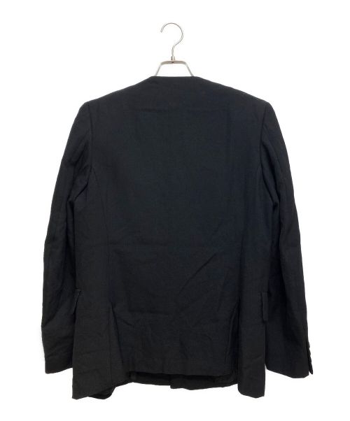 COMME des GARCONS HOMME PLUS（コムデギャルソンオムプリュス）COMME des GARCONS HOMME PLUS (コムデギャルソンオムプリュス) 22AW ノーカラージャケット ブラック サイズ:Sの古着・服飾アイテム