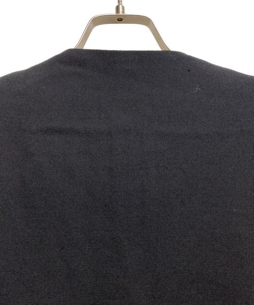 COMME des GARCONS HOMME PLUS（コムデギャルソンオムプリュス）COMME des GARCONS HOMME PLUS (コムデギャルソンオムプリュス) 22AW ノーカラージャケット ブラック サイズ:Sの古着・服飾アイテム