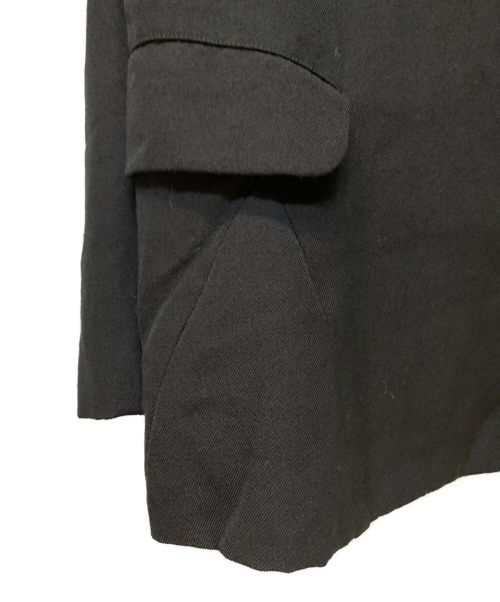 COMME des GARCONS HOMME PLUS（コムデギャルソンオムプリュス）COMME des GARCONS HOMME PLUS (コムデギャルソンオムプリュス) 22AW ノーカラージャケット ブラック サイズ:Sの古着・服飾アイテム