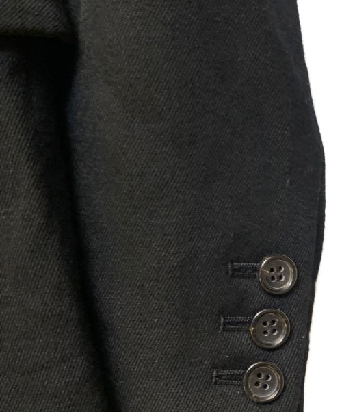 COMME des GARCONS HOMME PLUS（コムデギャルソンオムプリュス）COMME des GARCONS HOMME PLUS (コムデギャルソンオムプリュス) 22AW ノーカラージャケット ブラック サイズ:Sの古着・服飾アイテム