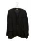 COMME des GARCONS HOMME PLUS（コムデギャルソンオムプリュス）の古着「22AW ノーカラージャケット」｜ブラック
