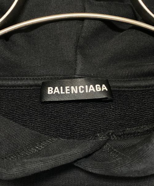 BALENCIAGA（バレンシアガ）BALENCIAGA (バレンシアガ) LOGO PULLOVER PARKA ブラック サイズ:Mの古着・服飾アイテム