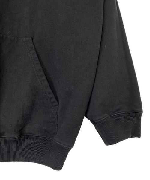 BALENCIAGA（バレンシアガ）BALENCIAGA (バレンシアガ) LOGO PULLOVER PARKA ブラック サイズ:Mの古着・服飾アイテム