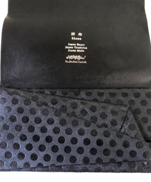 所作 shosa（ショサ）所作 shosa (ショサ) ポルカドットウォレット ブラックの古着・服飾アイテム