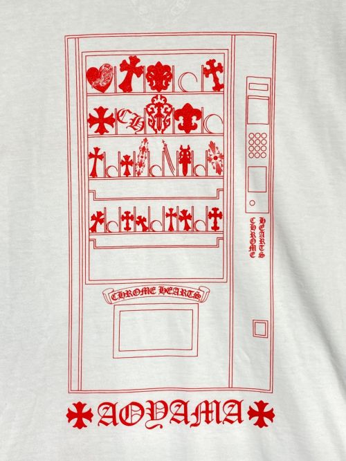 CHROME HEARTS（クロムハーツ）CHROME HEARTS (クロムハーツ) CH自販機プリントカットソー ホワイト サイズ:Lの古着・服飾アイテム