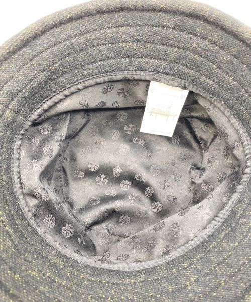 CHROME HEARTS（クロムハーツ）CHROME HEARTS (クロムハーツ) MATTY BOY (マッティボーイ) Sex Records Cashmere Bucket Hat ブラック サイズ:MEDIUMの古着・服飾アイテム