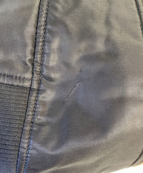 Jean Paul GAULTIER（ジャンポールゴルチェ）Jean Paul GAULTIER (ジャンポールゴルチエ) MA-1ワンショルダーバッグ ブラックの古着・服飾アイテム