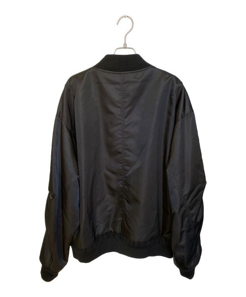 Maison Margiela（メゾンマルジェラ）Maison Margiela (メゾンマルジェラ) 18AW オーバーサイズMA-1ジャケット ブラック サイズ:52の古着・服飾アイテム