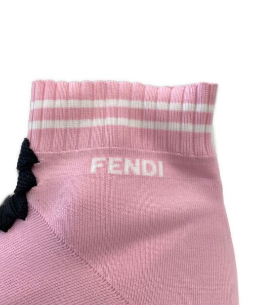 FENDI（フェンディ）FENDI (フェンディ) ソックススニーカー ピンク サイズ:37の古着・服飾アイテム