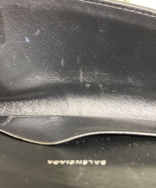 BALENCIAGA（バレンシアガ）BALENCIAGA (バレンシアガ) レオパードチェーンショルダーウォレット ベージュ×ブラックの古着・服飾アイテム
