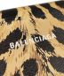 中古・古着 BALENCIAGA (バレンシアガ) レオパードチェーンショルダーウォレット ベージュ×ブラック：35800円