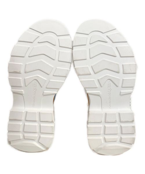 ALEXANDER McQUEEN（アレキサンダーマックイーン）ALEXANDER McQUEEN (アレキサンダーマックイーン) トレッドスリックブーツ ブルー サイズ:39の古着・服飾アイテム