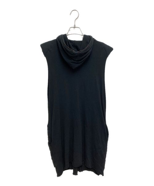 HAIDER ACKERMANN（ハイダーアッカーマン）HAIDER ACKERMANN (ハイダーアッカーマン) ロングフーディ ブラック サイズ:34の古着・服飾アイテム