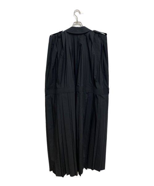 JUNYA WATANABE COMME des GARCONS（ジュンヤワタナベ コムデギャルソン）JUNYA WATANABE COMME des GARCONS (ジュンヤワタナベ コムデギャルソン) プリーツコート ブラック サイズ:Sの古着・服飾アイテム