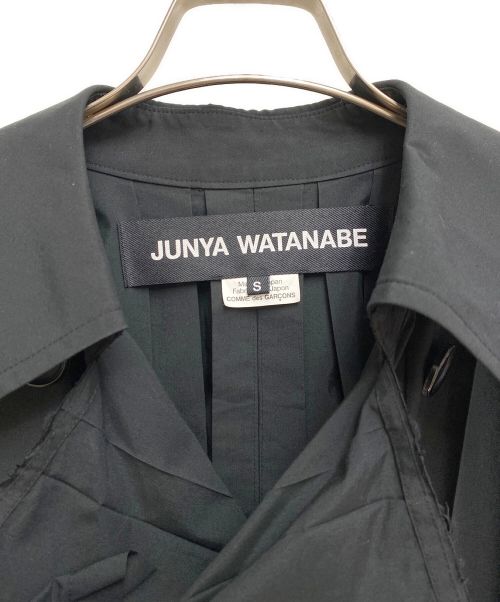 JUNYA WATANABE COMME des GARCONS（ジュンヤワタナベ コムデギャルソン）JUNYA WATANABE COMME des GARCONS (ジュンヤワタナベ コムデギャルソン) プリーツコート ブラック サイズ:Sの古着・服飾アイテム