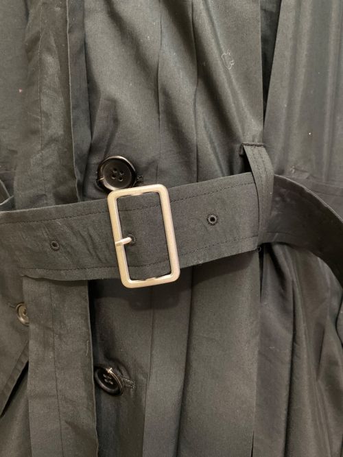 JUNYA WATANABE COMME des GARCONS（ジュンヤワタナベ コムデギャルソン）JUNYA WATANABE COMME des GARCONS (ジュンヤワタナベ コムデギャルソン) プリーツコート ブラック サイズ:Sの古着・服飾アイテム
