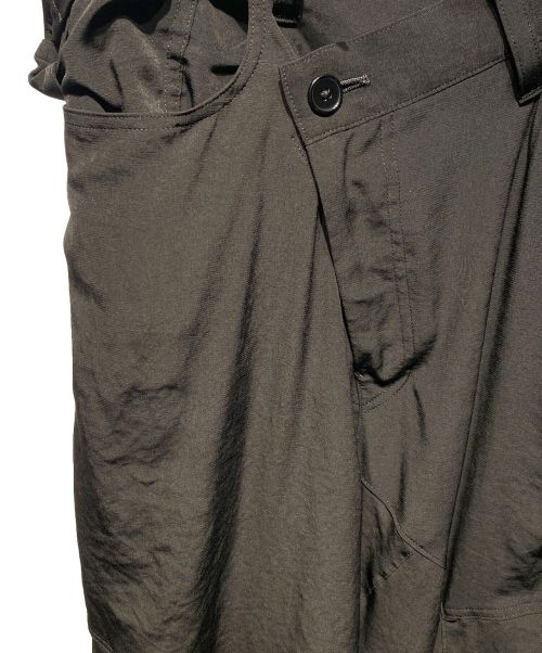 GROUND Y（グラウンドワイ）GROUND Y (グラウンドワイ) 23SS Vintage Decyne Waist Lift One Shoulder Pants ブラック サイズ:3の古着・服飾アイテム