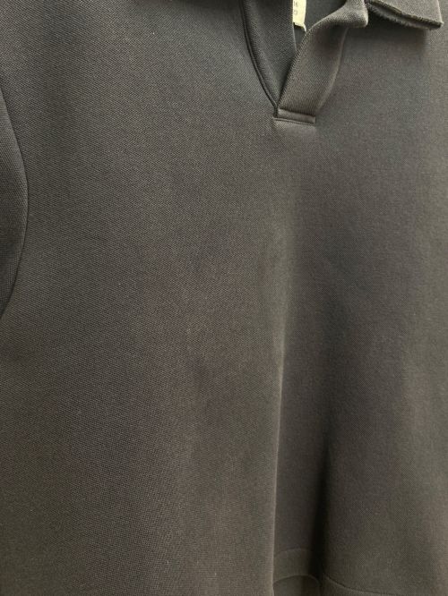 Maison Margiela（メゾンマルジェラ）Maison Margiela (メゾンマルジェラ) スキューバコットンピケ オーバーサイズポロシャツ ネイビー サイズ:44の古着・服飾アイテム