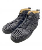 Christian Louboutinクリスチャン・ルブタン）の古着「スタッズハイカットスニカー」｜ブラック