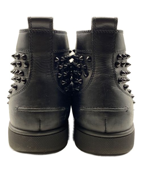Christian Louboutin（クリスチャン・ルブタン）Christian Louboutin (クリスチャン・ルブタン) スタッズハイカットスニカー ブラック サイズ:44の古着・服飾アイテム