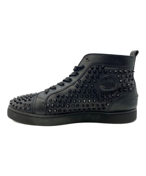 Christian Louboutin（クリスチャン・ルブタン）Christian Louboutin (クリスチャン・ルブタン) スタッズハイカットスニカー ブラック サイズ:44の古着・服飾アイテム