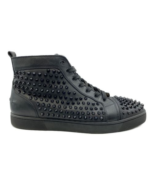 Christian Louboutin（クリスチャン・ルブタン）Christian Louboutin (クリスチャン・ルブタン) スタッズハイカットスニカー ブラック サイズ:44の古着・服飾アイテム
