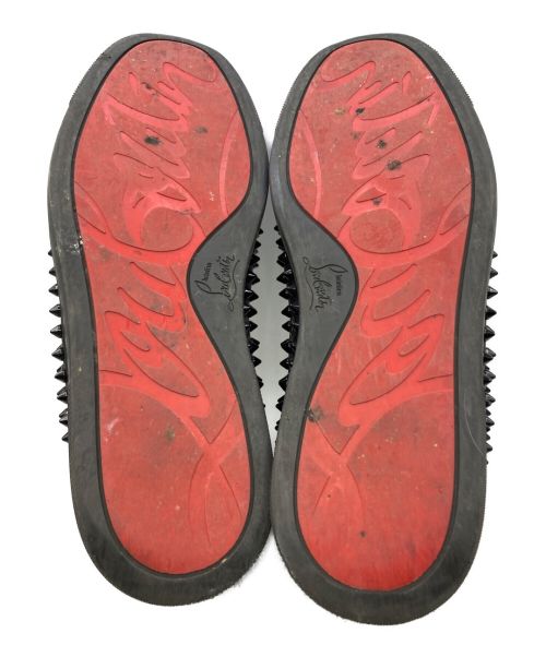 Christian Louboutin（クリスチャン・ルブタン）Christian Louboutin (クリスチャン・ルブタン) スタッズハイカットスニカー ブラック サイズ:44の古着・服飾アイテム