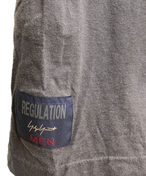 REGULATION Yohji Yamamoto（レギュレーションヨウジヤマモト）REGULATION Yohji Yamamoto (レギュレーションヨウジヤマモト) アシンメトリーＴシャツ ブラック サイズ:3の古着・服飾アイテム