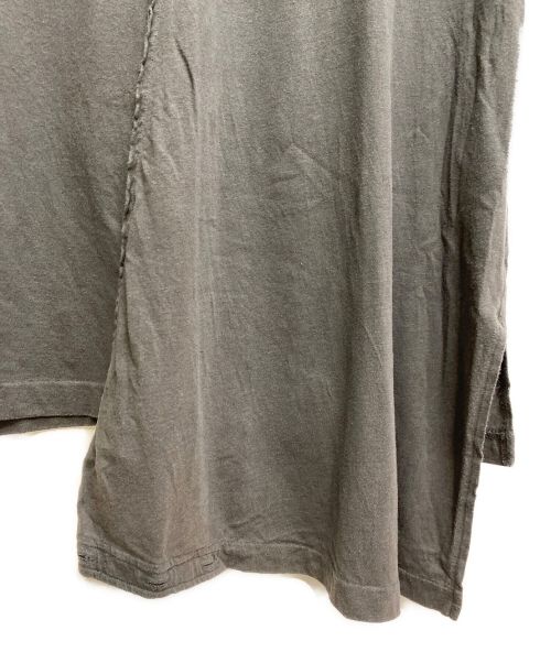 REGULATION Yohji Yamamoto（レギュレーションヨウジヤマモト）REGULATION Yohji Yamamoto (レギュレーションヨウジヤマモト) アシンメトリーＴシャツ ブラック サイズ:3の古着・服飾アイテム
