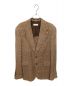 DRIES VAN NOTEN（ドリスヴァンノッテン）の古着「リネンチェックジャケット」｜ブラウン