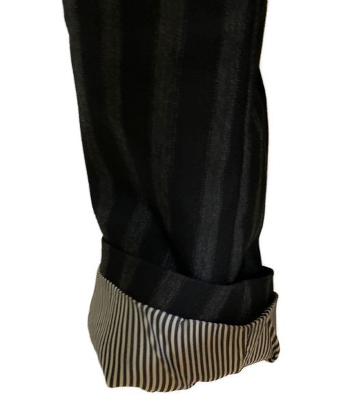 CELINE（セリーヌ）CELINE (セリーヌ) ストライプ3Bジャケット ブラック サイズ:46の古着・服飾アイテム